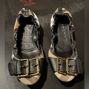 Burberry Ballet Flats with Buckle Detail